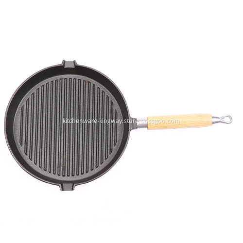 Cast iron grill pan removable handle